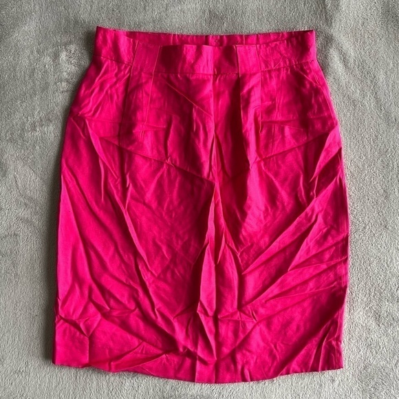 Jones New York Dresses & Skirts - Jones New York Hot Pink Linen Pencil Skirt Size 16
